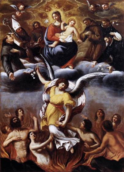 The holy souls in purgatory (the church suffering) are part of the communion of saints - Christ's Mystical Body